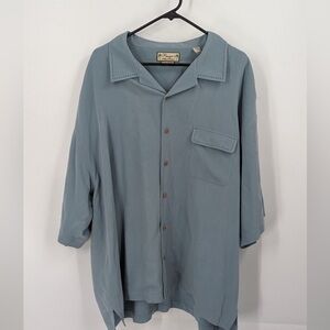 Pusser’s‎ Island reserve men’s hundred percent silk dress shirt size XXL
